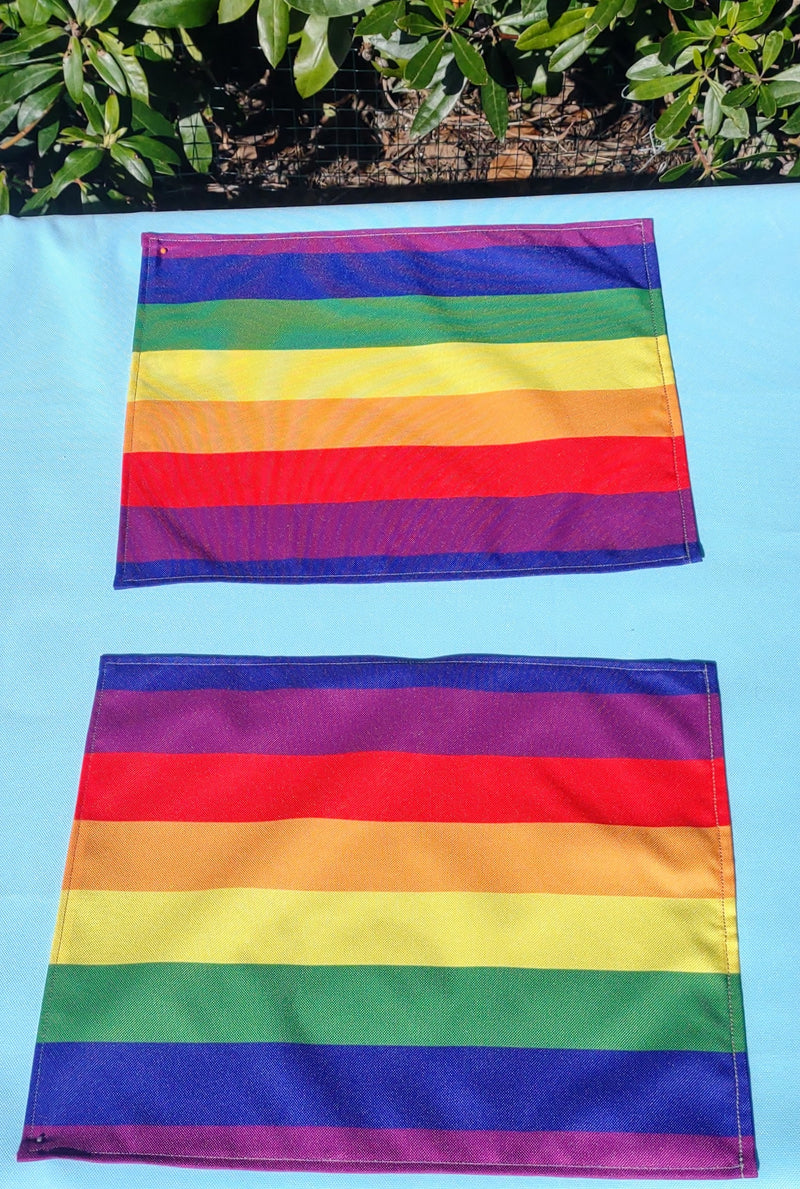 Rainbow Garden Table Set – Tablecloth, 4 Cushion Covers and Place mats | Perfect for Garden Parties, Weddings & Kids&