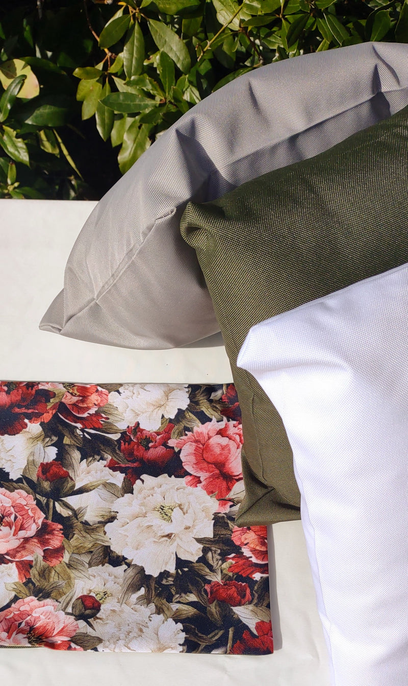 Peony Garden Table Set – Tablecloth, 2 Cushion Covers, Bunting and Place mats | Perfect for Garden Parties, Weddings & Kids&