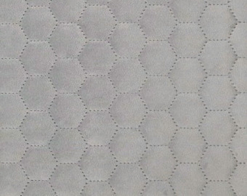 Velours Gris Foncé Matelassé Nid d&