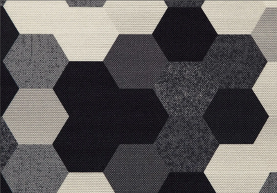 grey mosaic honeycob furnishing fabric