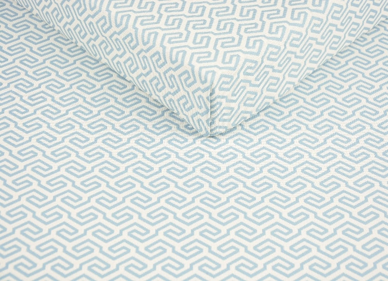 light blue geometric outdoor waterproof fabric
