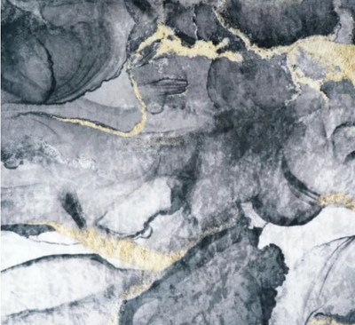 Charcoal Marble Lava Stone Crushed Velvet - MagnoliaFabric