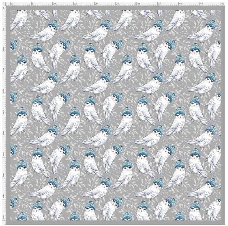 Winter Owls Cotton - MagnoliaFabric